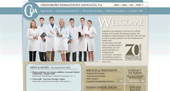 Desktop Screenshot of greensborodermatology.com